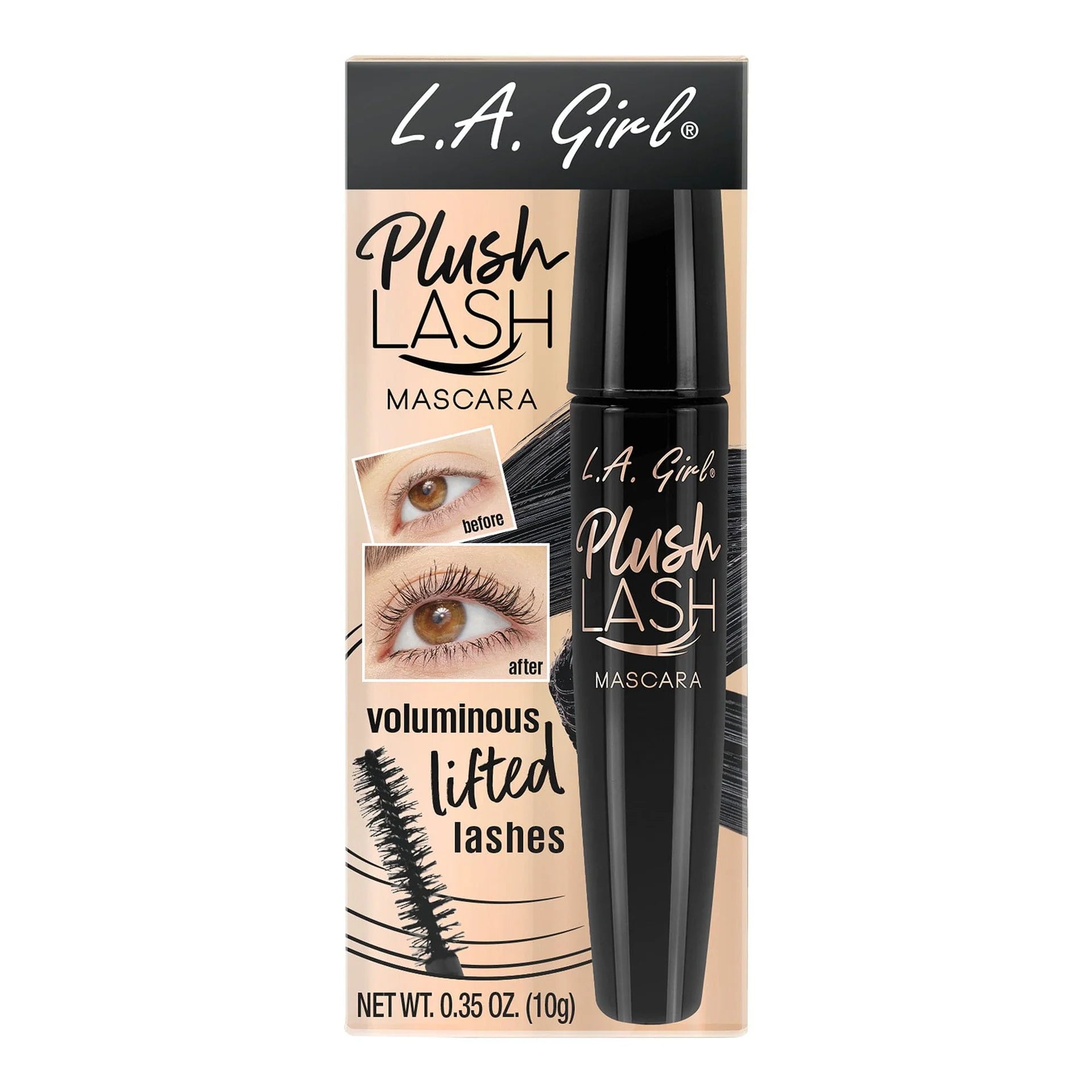 L.A. Girl Plush Lash Mascara – Blackest Black